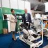 Dr Marek Kluszczyński podczas wykładu na targach rehabilitacji w Łodzi